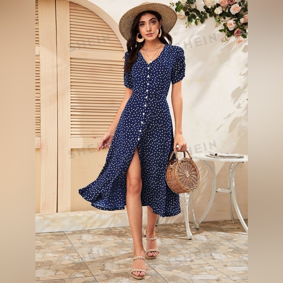 Shein Button Dress - Picture 2 of 2